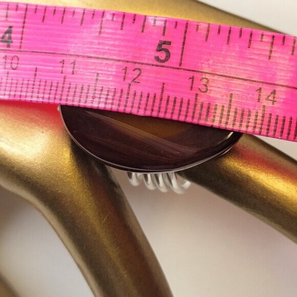 Amber Brown Agate Ring Adjustable Band Handmade Semi Precious Ring - Picture 12 of 12